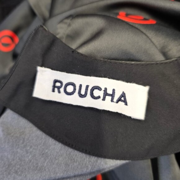 Roucha printed Thick satin Maxi dress - Picture 5 of 6